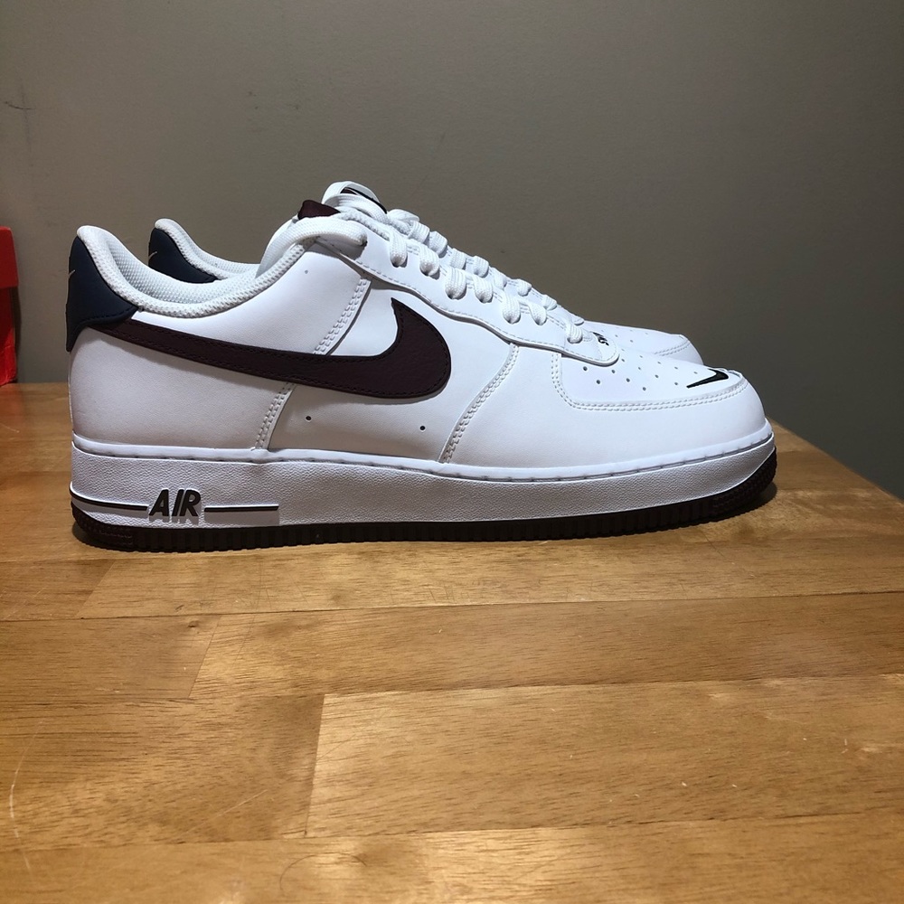 Nike Air Force 1 White/Maroon/Navy